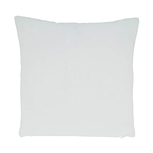 Fennco Styles Rainbow & Stars Pom Pom Decorative Filled Throw Pillow 16" W x 16" L - Multicolored Cushion for Kids Room, Playroom, Bedroom, Living Room, Nursery, Office Décor