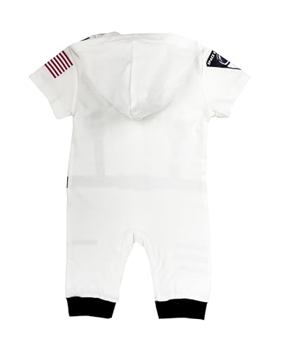 stylesilove Baby Toddler Boys Astronaut Cotton Hooded Romper Spaceman Jumpsuit Outfit