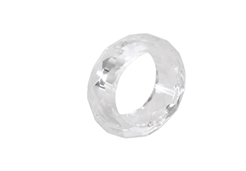 Fennco Styles Elegant Wedding Events Crystal Design Napkin Rings, Set of 4