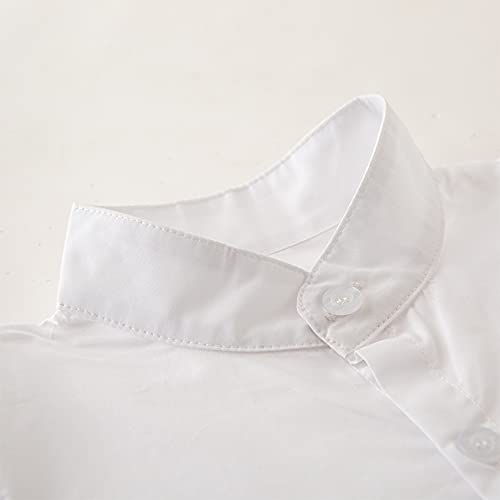 stylesilove Toddler Boys Short Sleeve Classic Cotton Button Down Shirt for Casual, Formal Event and Special Occasions