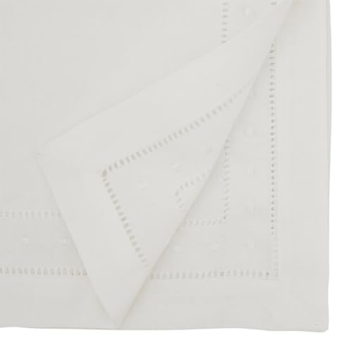 Fennco Styles Classic Embroidered & Hemstitch Tablecloth