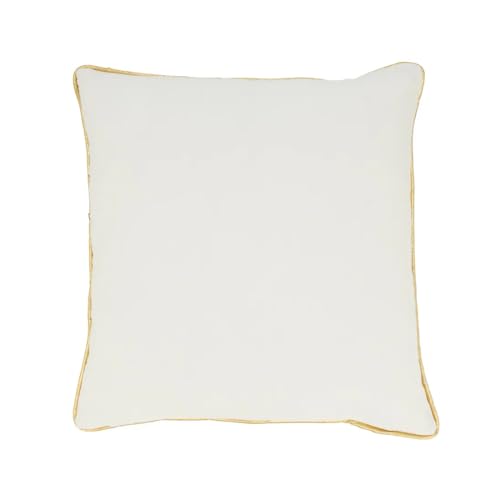 Fennco Styles Metallic Poinsettia Branch Holiday Filled Throw Pillow 12" W x 18" L