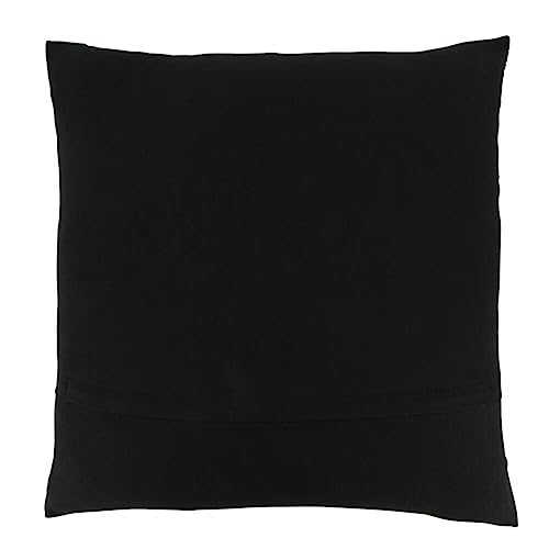 Fennco Styles Eclectic Mudcloth Design 100% Cotton Decorative Throw Pillow 20" W x 20" L - Black Geometric Throw Pillow for Home, Couch, Living Room and Bedroom Décor