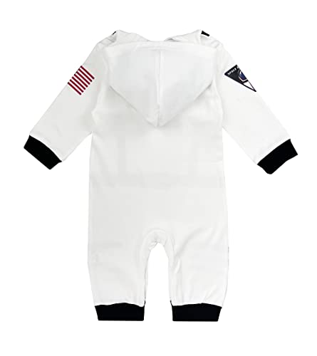 stylesilove Baby Toddler Boys Astronaut Cotton Hooded Romper Spaceman Jumpsuit Outfit