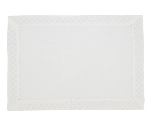 Fennco Styles Shimmering Weave Metallic Lattice Table Runner 16" W X 72" L - White Elegant Table Cover for Home Décor, Holidays, Weddings, Banquets and Special Events