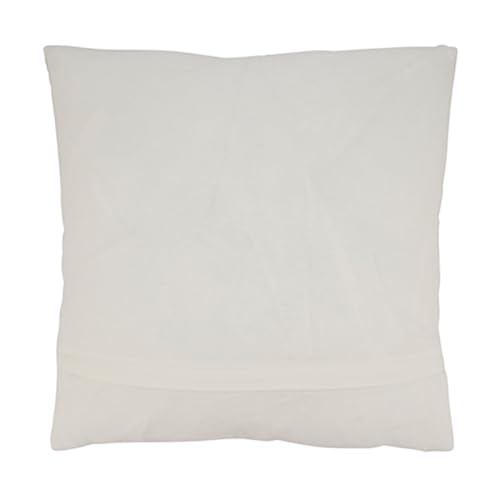 Fennco Styles Natural Striped Design Decorative Throw Pillow Cover 20" W x 20" L - 100% Woven Modern Cushion Case for Home, Couch, Bedroom, Living Room and Office Décor