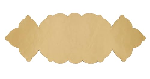 Fennco Style Hand Beaded Elegant Design Table Runner 13" W X 36" L - Gold Table Cover for Banquets, Christmas, Special Events and Home Décor