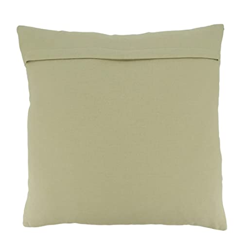Fennco Styles Dash Line Cotton Decorative Filled Throw Pillow 16" W x 24" L - Ivory Woven Cushion for Home, Couch, Living Room, Bedroom, Office and Holiday Décor