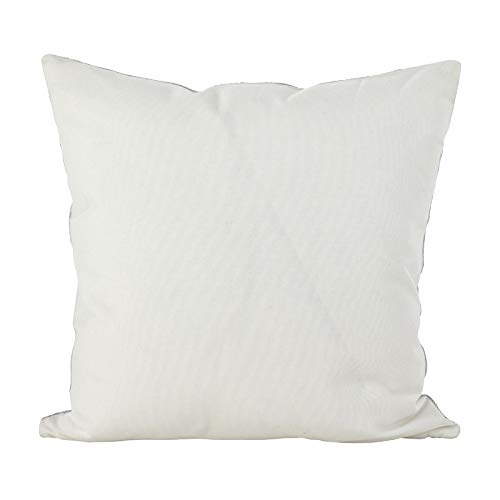 Fennco Styles Metallic Stitched Star Cotton Decorative Throw Pillow Cover 18-Inch Square - Gold Shimmering Case for Home, Couch, Living Room, Office and Bedroom Decor