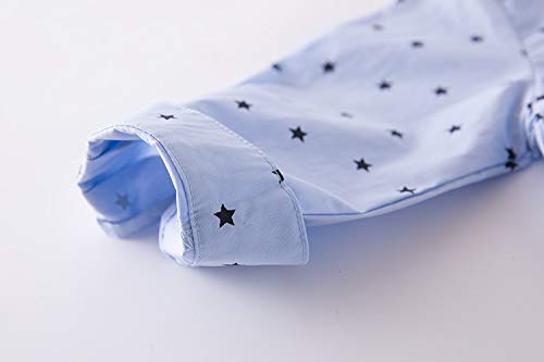 stylesilove Toddler Little Boy Long Sleeve Cotton Button Down Shirt for Casual, Formal Event and Special Occasions