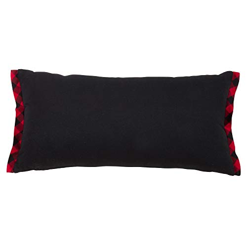 Fennco Styles Tableau Noir Collection Farmhouse Typography Stitched Pillow and Case – Black Deorcative Pillow and Case for Couch, Living Room and Holiday Décor
