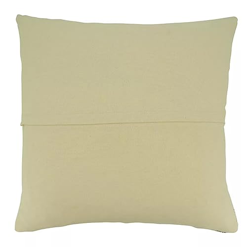 Fennco Styles Blue Striped Design Decorative Throw Pillow Cover 20" W x 20" L - Cottton Woven Cushion Case for Home, Couch, Bedroom, Living Room and Office Décor