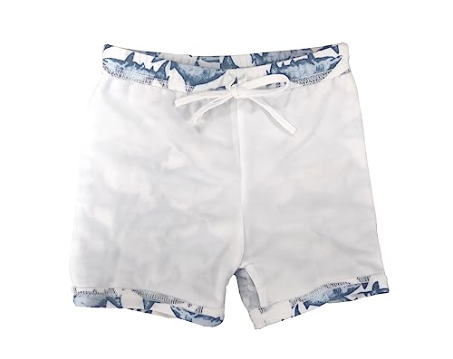 stylesilove Toddler Kid Boys Playful Shark Printed Swim Shorts Quick Dry Bathing Suit Beach Pool Swim Trunks