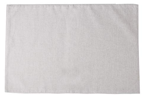 Fennco Styles Classic Woven Textile Decorative 12 x 18 Inch Table Placemats, Set of 4 - Solid Color Table Place Mats for Family Dinner, Banquets, Special Events and Home Décor