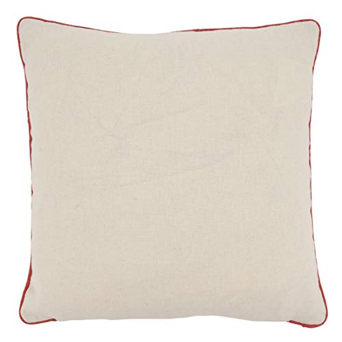 Fennco Styles Cute Puppy Love Design Cotton Decorative Throw Pillow 16" W x 16" L - Multicolor Cushion for Home, Couch, Living Room, Bedroom and Office Décor