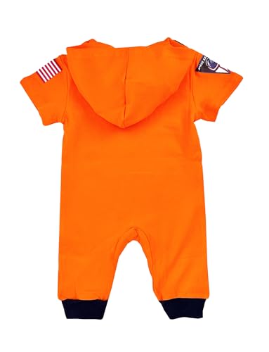 stylesilove Baby Toddler Boys Astronaut Cotton Hooded Romper Spaceman Jumpsuit Outfit