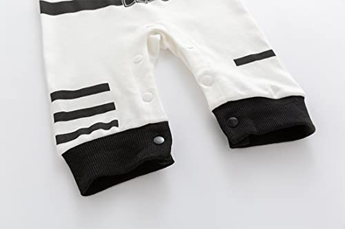 stylesilove Baby Toddler Boys Astronaut Cotton Hooded Romper Spaceman Jumpsuit Outfit
