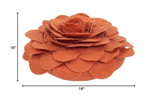 Fennco Styles Eva's Flower Garden Decorative Filled Throw Pillow 16" Round - Floral Accent Pillow for Home, Couch, Bed, Living Room, Holiday and Office Décor