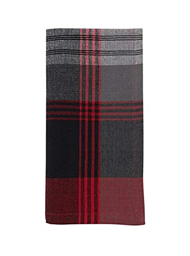 Fennco Styles Classic Rustic Plaid Cotton Table Runner - Red Traditional Plaid Table Cover for Christmas Décor, Home, Banquet, Family Gathering and Special Occasion