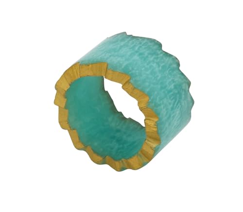 Fennco Styles Resin Artistry Decorative Napkin Rings, Set of 4