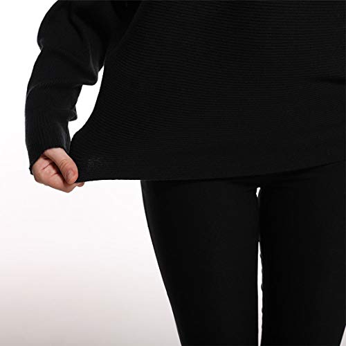 Styles I Love Women Autumn Winter Two-Tone Boat Neck Batwing Sleeve Pullover Knitted Sweater Long Sleeve Loose Top