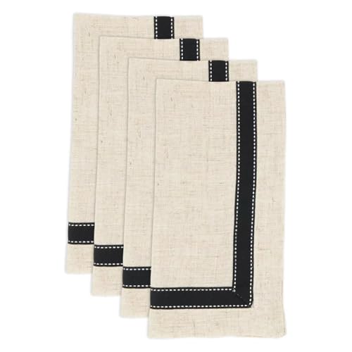 Fennco Styles Grosgrain Accent Decorative Table Runner 16" W X 54" L