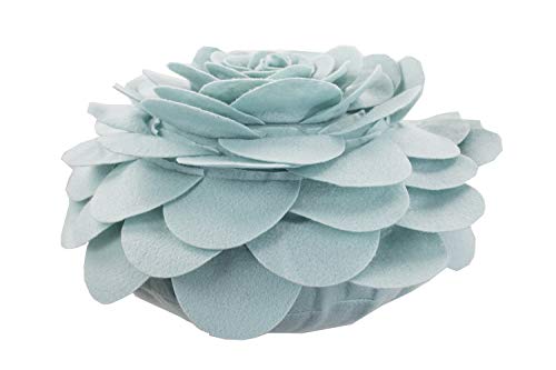 Fennco Styles Eva's Flower Throw Pillow 13" Round - Cute Flower Shaped Decorative Filled Floral Accent Pillow for Home, Couch, Bed, Sofa, Living Room