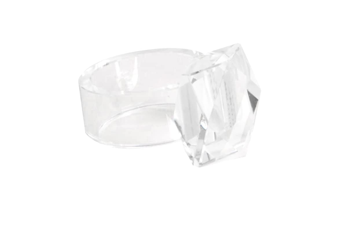 Fennco Styles Elegant Wedding Events Crystal Design Napkin Rings, Set of 4