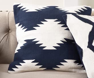 Fennco Styles Home Décor Kilim Collection Design Down Filled Throw Pillow - 20" Square