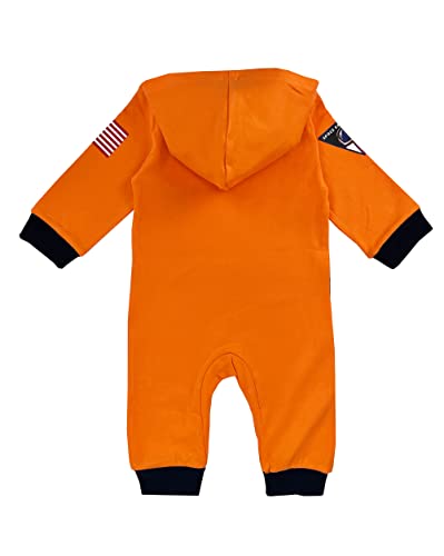 stylesilove Baby Toddler Boys Astronaut Cotton Hooded Romper Spaceman Jumpsuit Outfit