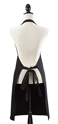 Fennco Styles Cuisine Denim Cooking Kitchen Cuisine 100% Cotton Full Sized Apron with Large Single Front Pocket