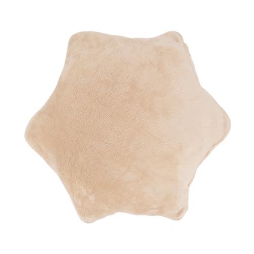 Fennco Styles Embroidered Snowflake Pom Pom Throw Pillow 16" W x 18" L - Natural Holiday Plush Pillow for Christmas, Couch, Bedroom, Living Room and Office Décor