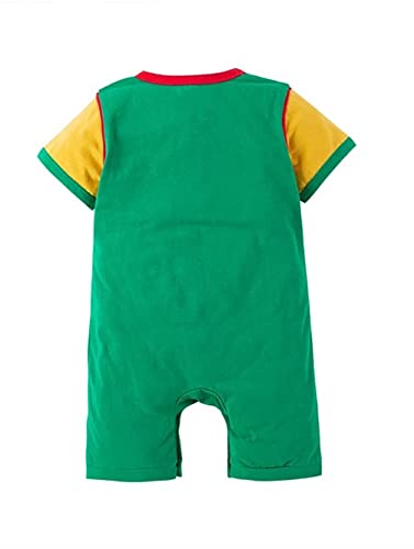 stylesilove Baby Toddler Boys Anime Cartoon Short Sleeve Cotton Romper Traditional Asian Inspired Onesie Cosplay Jumpsuit