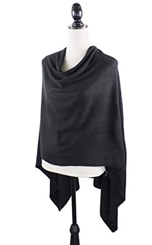 stylesilove Women Ultra Soft Knit Poncho Sweater Pullover Cardigan Lightweight Wrap Topper for All Season