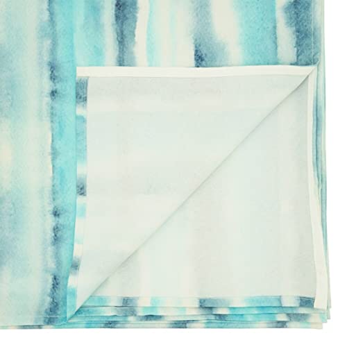 Fennco Styles Soft Watercolor Design Table Runner 16 x 70 Inch – Blue Table Cover for Home Décor, Dining Table, Banquets, Holidays and Special Events