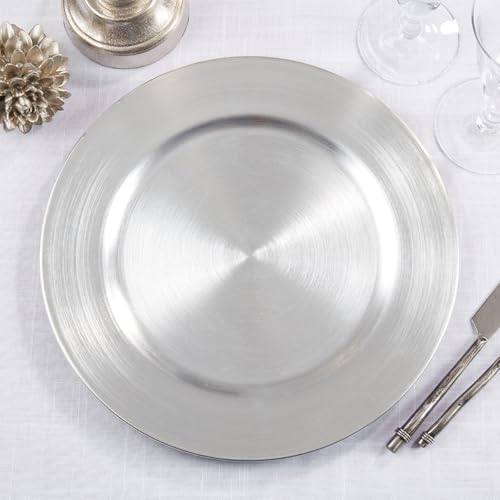 Fennco Styles Classic Rustic Deisgn Holiday Decorative Charger Plates 13" Round, Set of 4