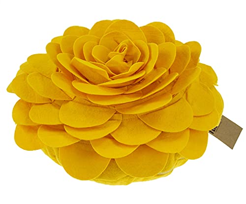 Fennco Styles Eva's Flower Garden Decorative Filled Throw Pillow 16" Round - Floral Accent Pillow for Home, Couch, Bed, Living Room, Holiday and Office Décor