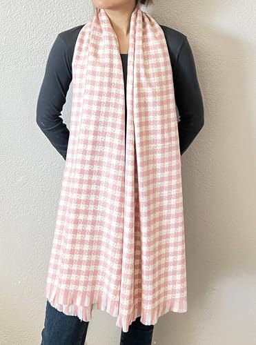 stylesilove Women Windmill Pattern Woven Cashmere Scarf with Fringe Warm and Ultra Soft Scarves Shawl Neck Wraps