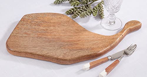 Fennco Styles Mango Wood Organic Shape Chopping Boards - Natural Kitchen Serving Board for Meat, Cheese, Bread, Dry Fruit, Appetizer, Home and Holidays Décor