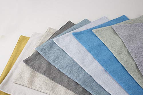 Fennco Styles Classic Woven Textile Decorative 12 x 18 Inch Table Placemats, Set of 4 - Solid Color Table Place Mats for Family Dinner, Banquets, Special Events and Home Décor
