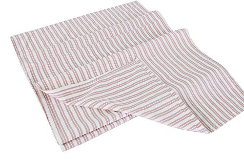 Fennco Styles Classic Striped Tablecloth for Everyday Use, Family Gathering, Special Events and Home Décor