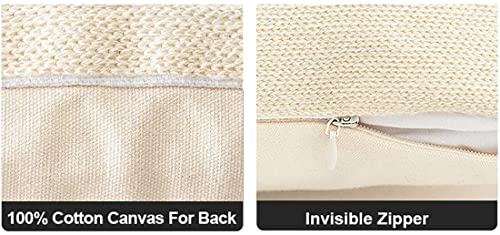 Fennco Styles Embroidery Giraffe Decorative Cotton Throw Pillow 17" W x 17" L