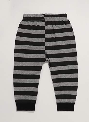 Styles I Love Baby Boys Grey Dinosaur T-Shirt and Stripe Pants 2pcs Long Sleeve Cotton Outfit