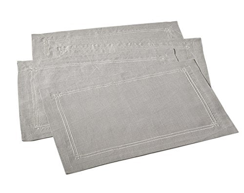Fennco Styles Kaitlyn Collection Embroidered Linen Table Cover - Neutral Table Linen for Everyday Use, Banquets, Family Gathering and Special Occasion