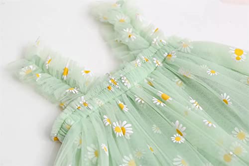 stylesilove Baby Toddler Girls Sleeveless Fruit Daisy Mesh Tulle Flower Girl Dress Birthday Wedding Party Tutu Sundress