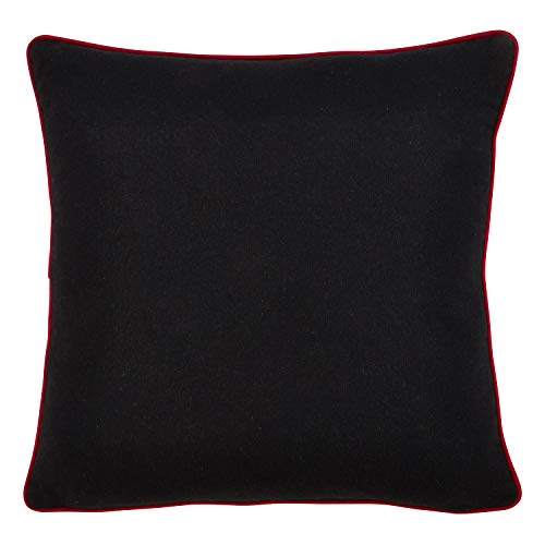 Fennco Styles Tableau Noir Collection Farmhouse Typography Stitched Pillow and Case – Black Deorcative Pillow and Case for Couch, Living Room and Holiday Décor
