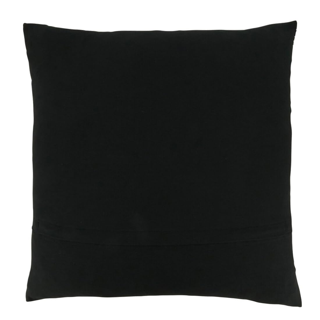 Fennco Styles Embroidered Crosses Cotton Decorative Throw Pillow Cover 20" W x 20" L - Black Woven Cushion Case for Home, Couch, Living Room, Bedroom, Office and Holiday Décor
