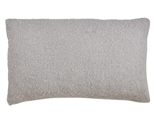 Fennco Styles Solid Faux Mohair Decorative Throw Pillow 18" W x 18" L - Soft Cushion for Home, Couch, Living Room, Bedroom and Office Décor