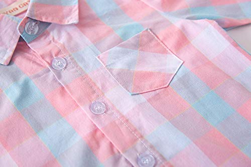 stylesilove Toddler Little Boy Long Sleeve Cotton Button Down Shirt for Casual, Formal Event and Special Occasions