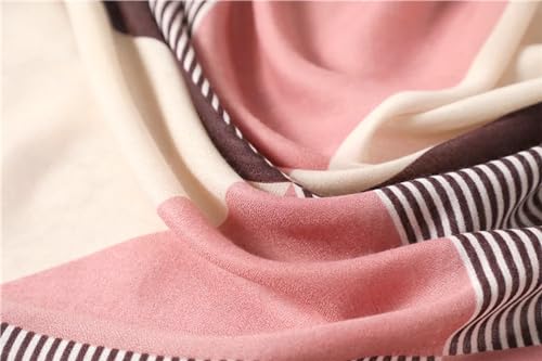 stylesilove Women Stripe Geometric Printed Lightweight Fashion Scarf Large Shawl Scarves Neck Wraps for All Season, 7 Colors